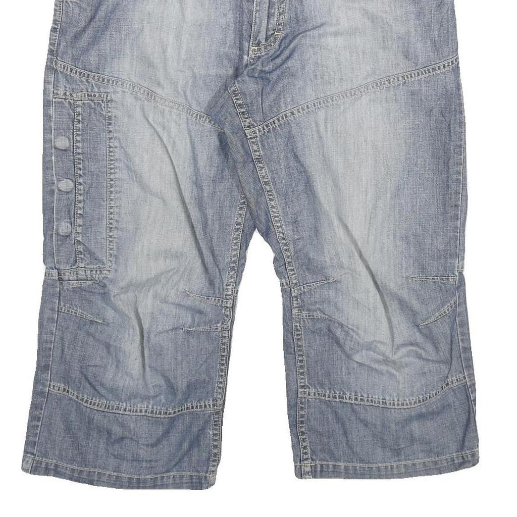 S OLIVER Womens Shorts Blue Cargo XL W35 Cotton Blend Casual