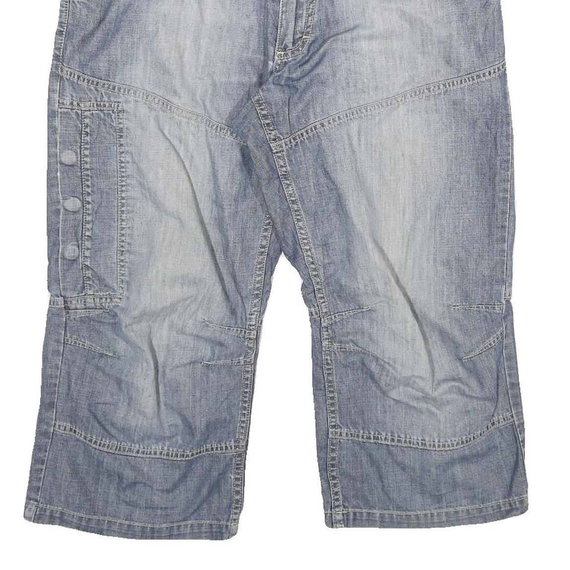 S OLIVER Womens Shorts Blue Cargo XL W35 Cotton Blend Casual