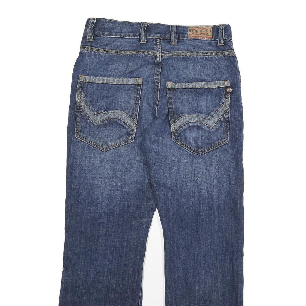 DICKIES Mens Jeans Blue Regular Straight Denim Medium W31 L30 Workwear Durable