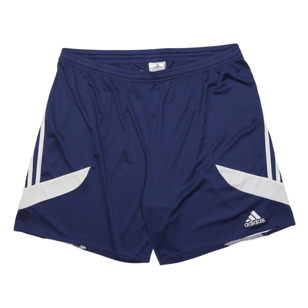 ADIDAS Mens Shorts Blue & White Casual XL W34 Athletic 3 Stripes