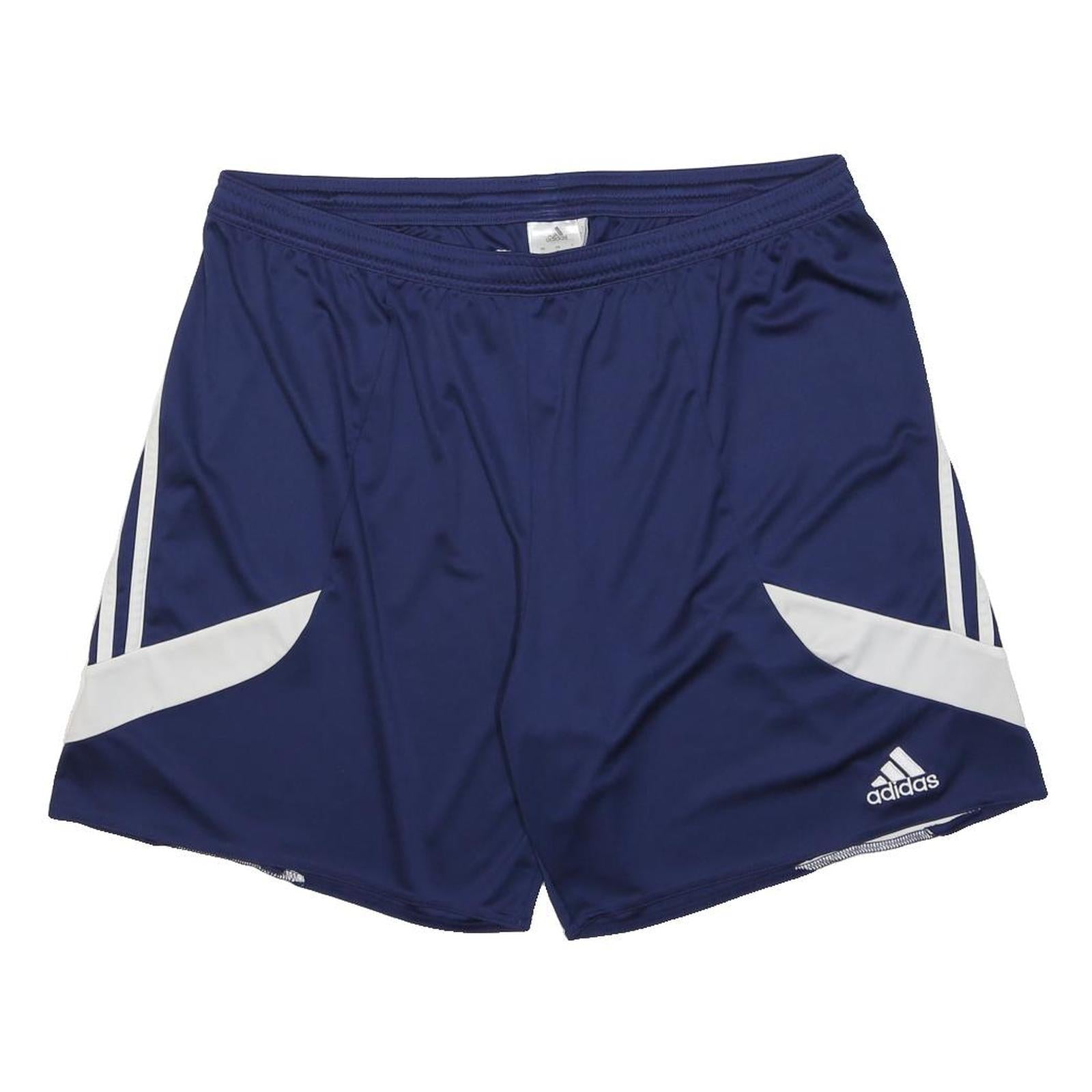 ADIDAS Mens Shorts Blue & White Casual XL W34 Athletic 3 Stripes