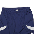 ADIDAS Mens Shorts Blue & White Casual XL W34 Athletic 3 Stripes