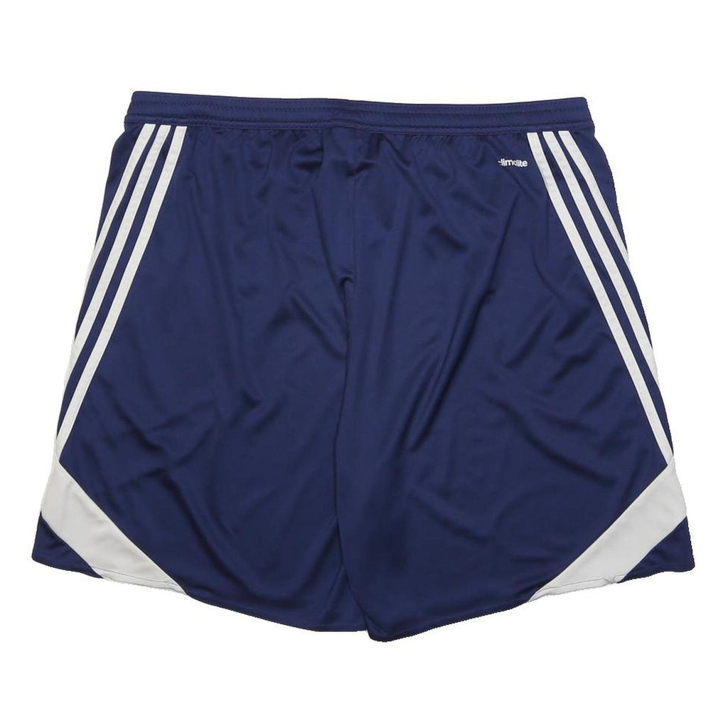 ADIDAS Mens Shorts Blue & White Casual XL W34 Athletic 3 Stripes