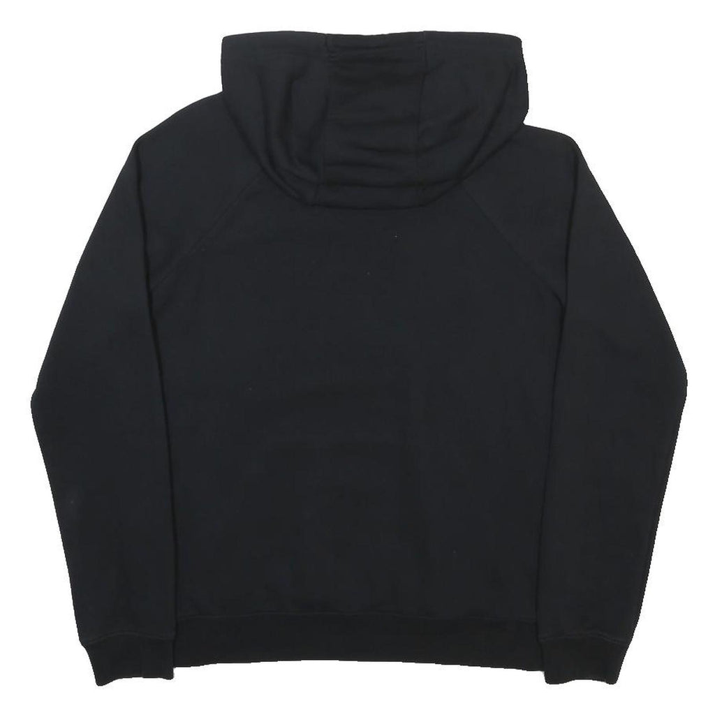 NIKE Womens Black Hoodie S Cotton Blend Pullover Logo Sweatshirt