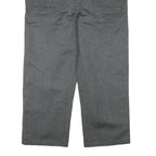 FISCHER PECHEUR Mens Cotton Blend Grey Regular Button Trousers W43 L30 Casual