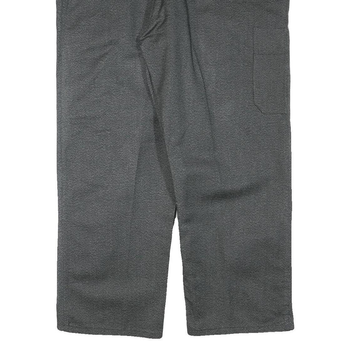 FISCHER PECHEUR Mens Cotton Blend Grey Regular Button Trousers W43 L30 Casual