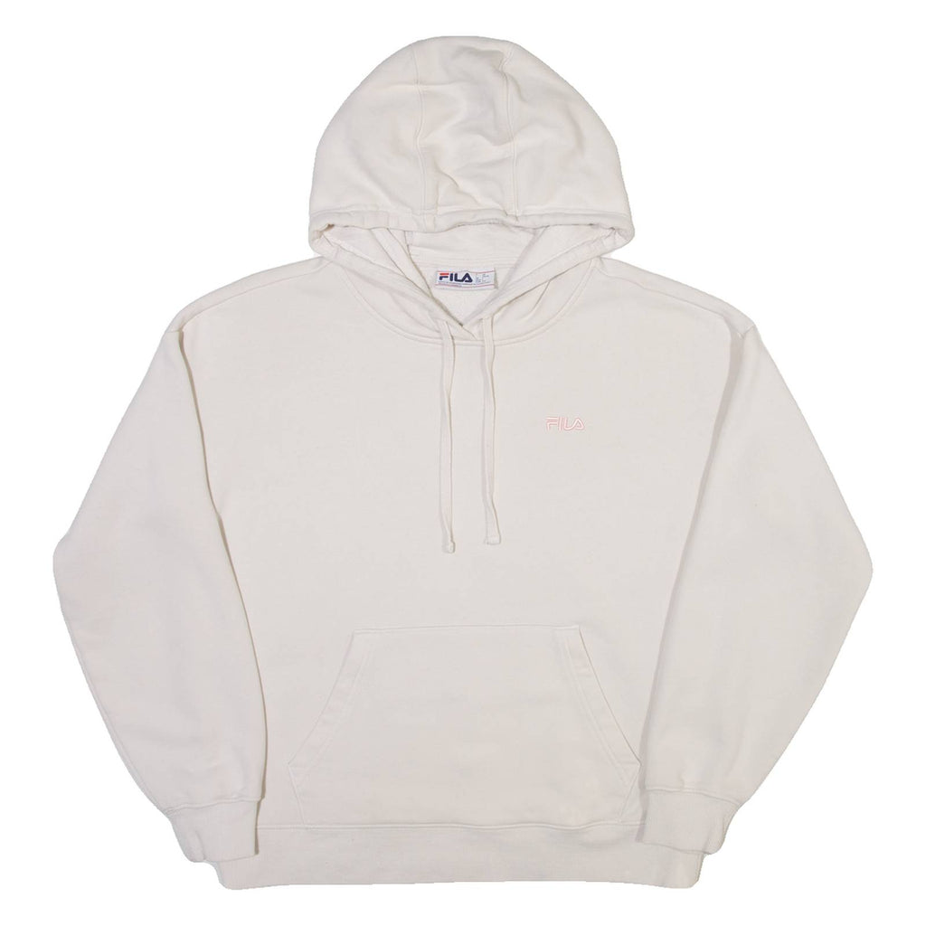 FILA Womens White Hoodie L