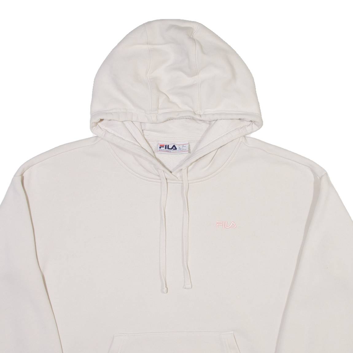 FILA Womens White Hoodie L