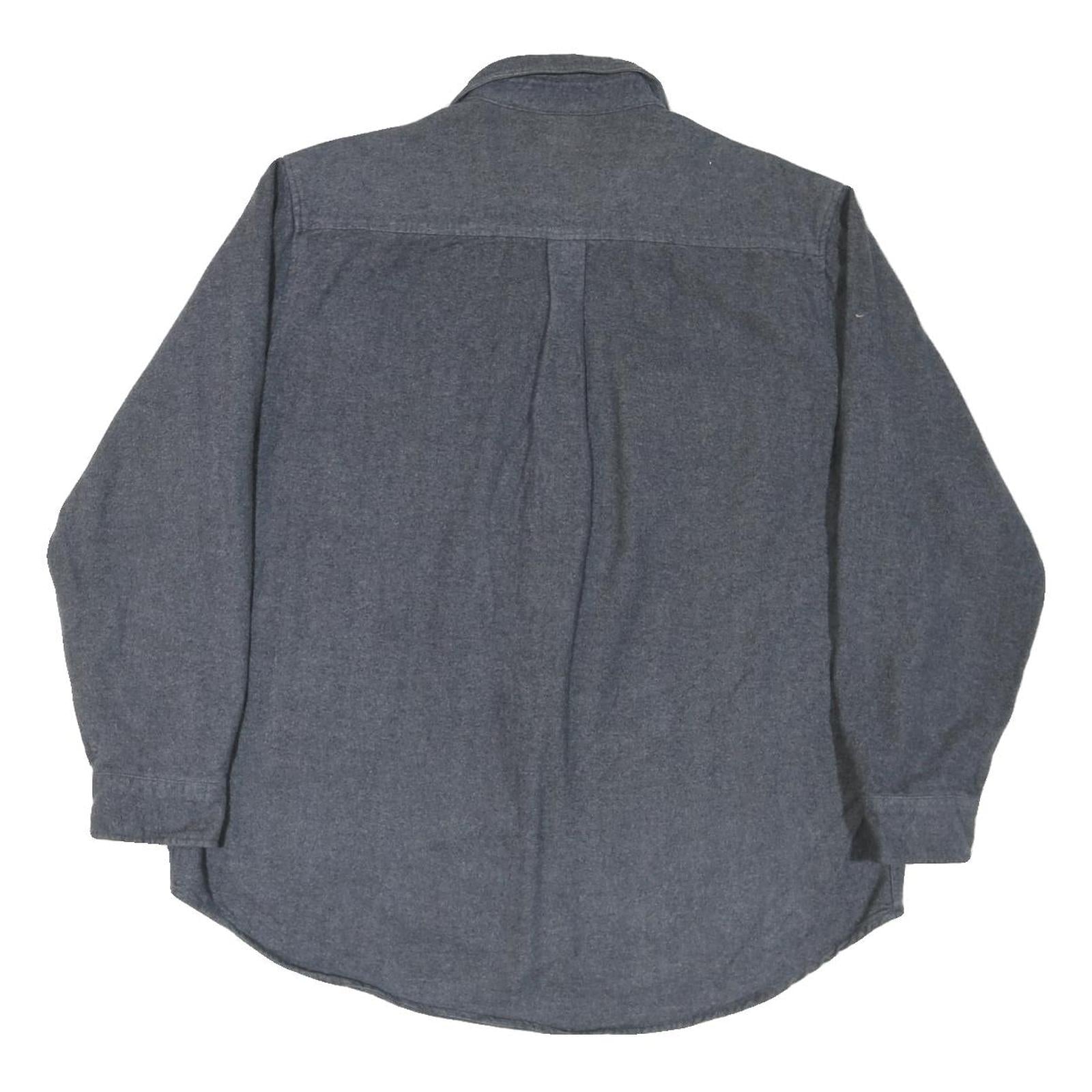 GREAT NORTHWEST Mens Blue Cotton Blend Shirt XL Button Pocket Casual Lightweight