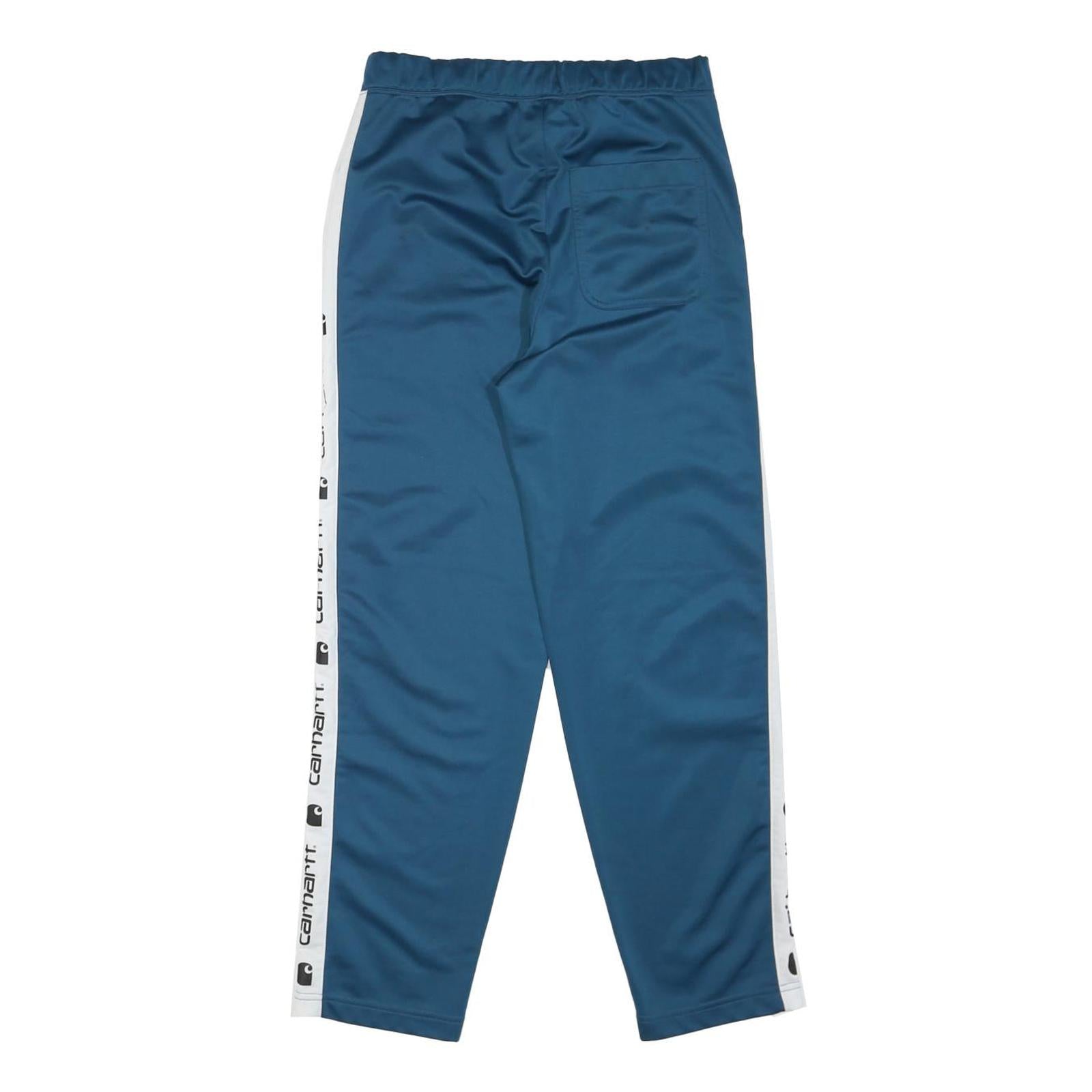 CARHARTT Womens Joggers Blue & White XS W28 L27 Logo Tape Track Pants