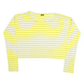 JOSEPH Womens Oversized Top Yellow Long Sleeve Striped S