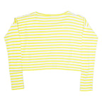 JOSEPH Womens Oversized Top Yellow Long Sleeve Striped S