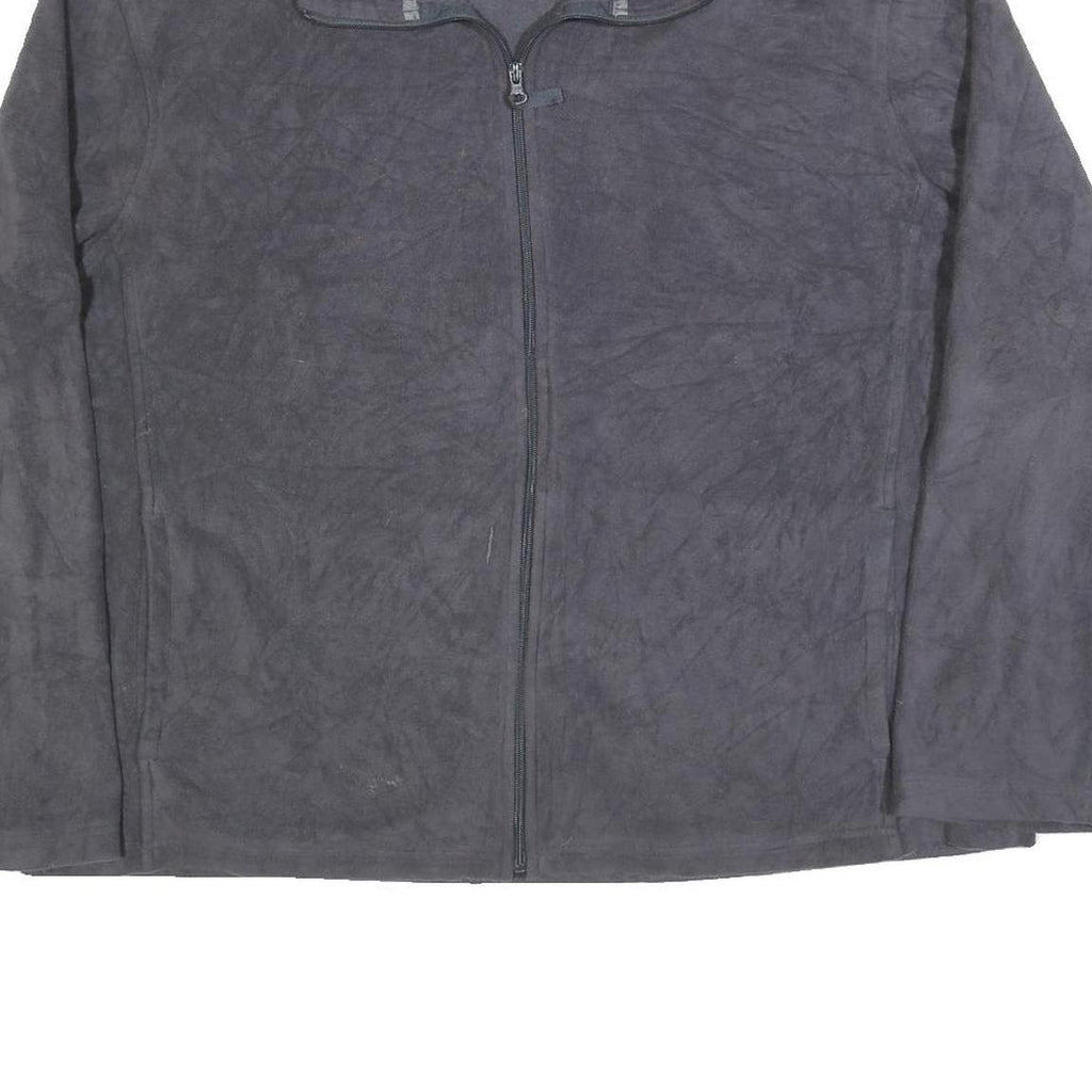 STARTER Mens Grey 2XL Polyester Zip Jacket Plain Casual Outerwear