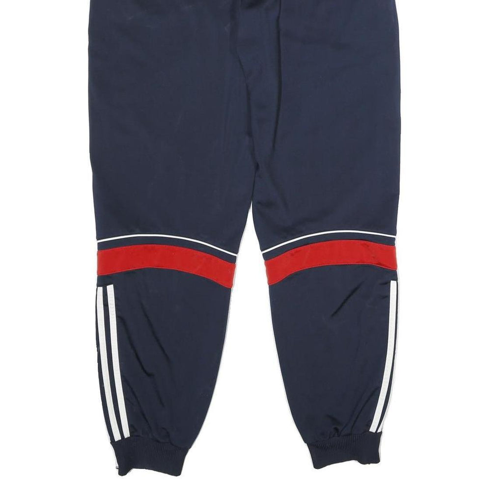 ADIDAS Mens Joggers Navy Blue & Red Slim Tapered M W30 L32 Sports Casual