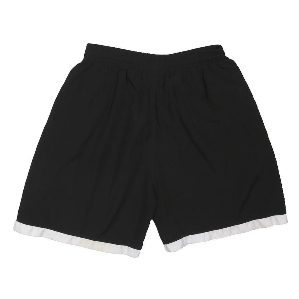 ADIDAS Girls Black & White Casual Shorts XL W26 Polyester Blend Sports Logo