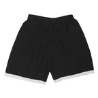 ADIDAS Girls Black & White Casual Shorts XL W26 Polyester Blend Sports Logo