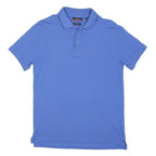 PIERRE CARDIN Mens Blue Short Sleeve Plain S Polo Shirt Cotton Blend Casual