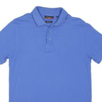 PIERRE CARDIN Mens Blue Short Sleeve Plain S Polo Shirt Cotton Blend Casual