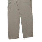 CARHARTT Mens Cotton Blend Khaki Regular Straight Trousers W32 L33 Workwear Zip