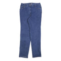 MAD JEANS Womens Blue Regular Straight Denim Medium W28 L30 Cotton Blend Zip