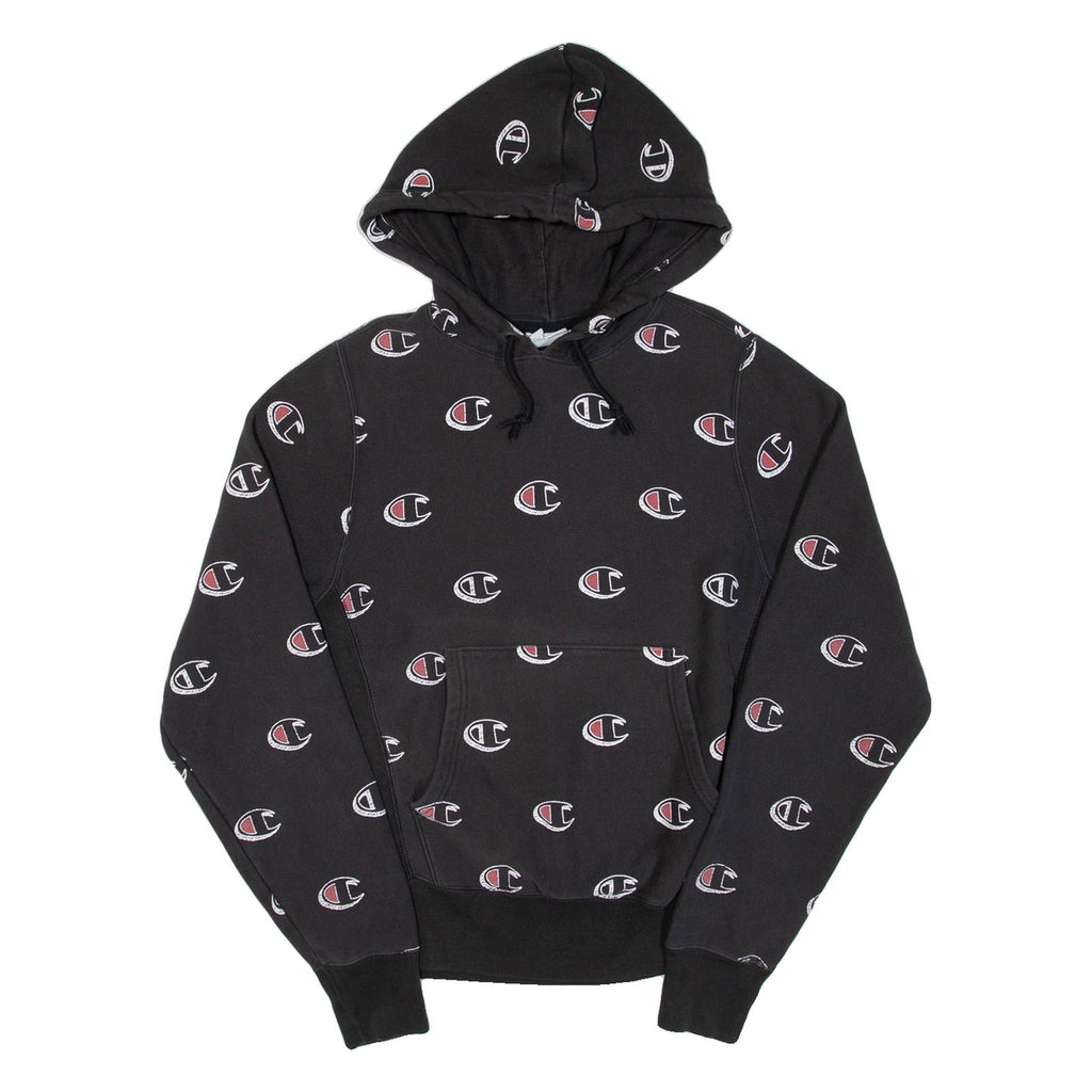 CHAMPION REVERSE WEAVE Mens Black Hoodie S