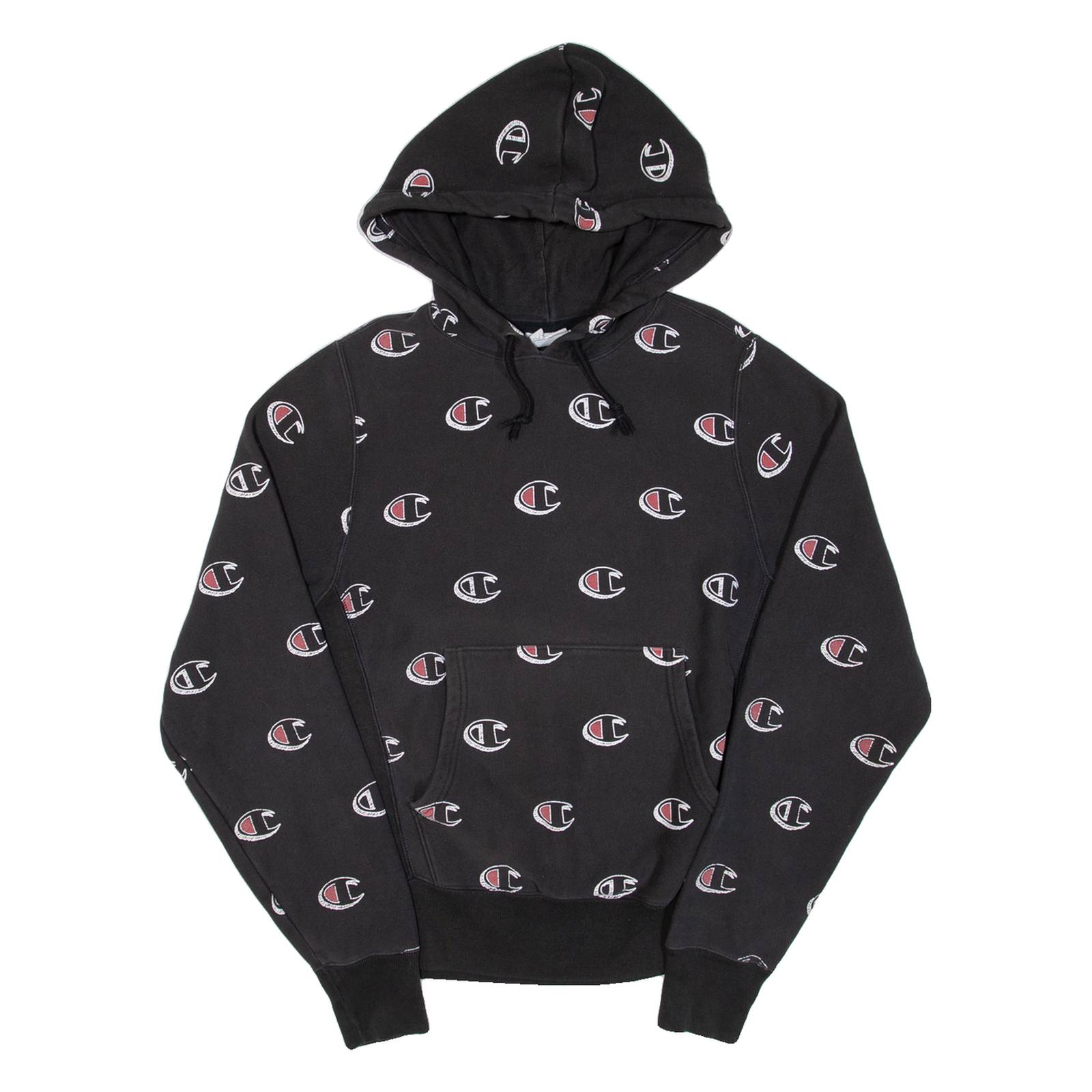 CHAMPION REVERSE WEAVE Mens Black Hoodie S