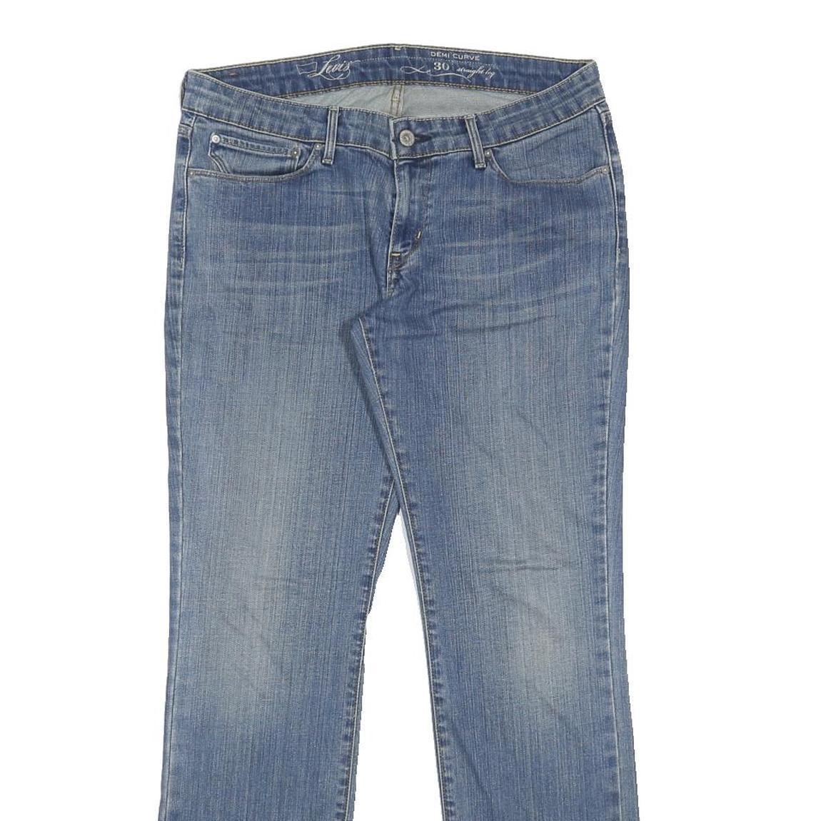LEVI'S Womens Jeans Blue Regular Straight Denim Medium W30 L32 Classic Zip