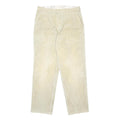 LEE COOPER Mens Cotton Beige Relaxed Straight Trousers W32 L31 Classic Casual