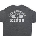 NHL Mens Grey Los Angeles Kings Graphic T-Shirt L Short Sleeve Crew Neck Sports