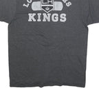 NHL Mens Grey Los Angeles Kings Graphic T-Shirt L Short Sleeve Crew Neck Sports