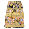 Womens Straight Skirt Beige Knee Length Floral S