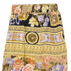 Womens Straight Skirt Beige Knee Length Floral S