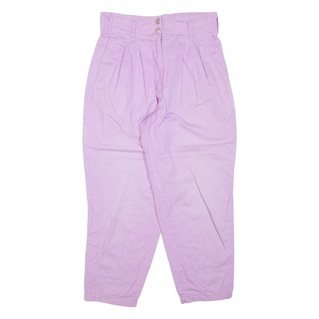 Womens Trousers Purple Regular Tapered W30 L26