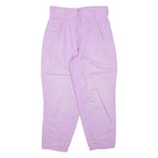 Womens Trousers Purple Regular Tapered W30 L26