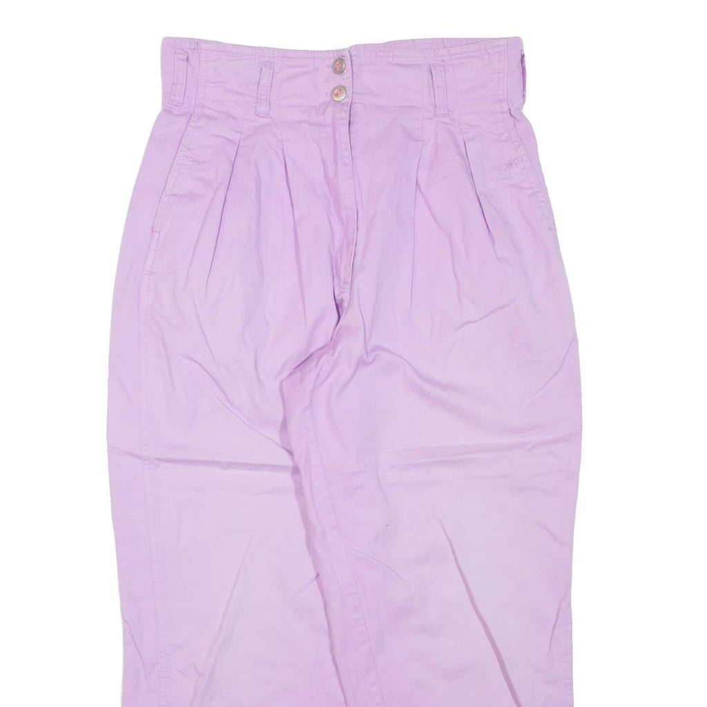 Womens Trousers Purple Regular Tapered W30 L26