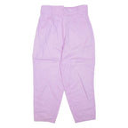 Womens Trousers Purple Regular Tapered W30 L26
