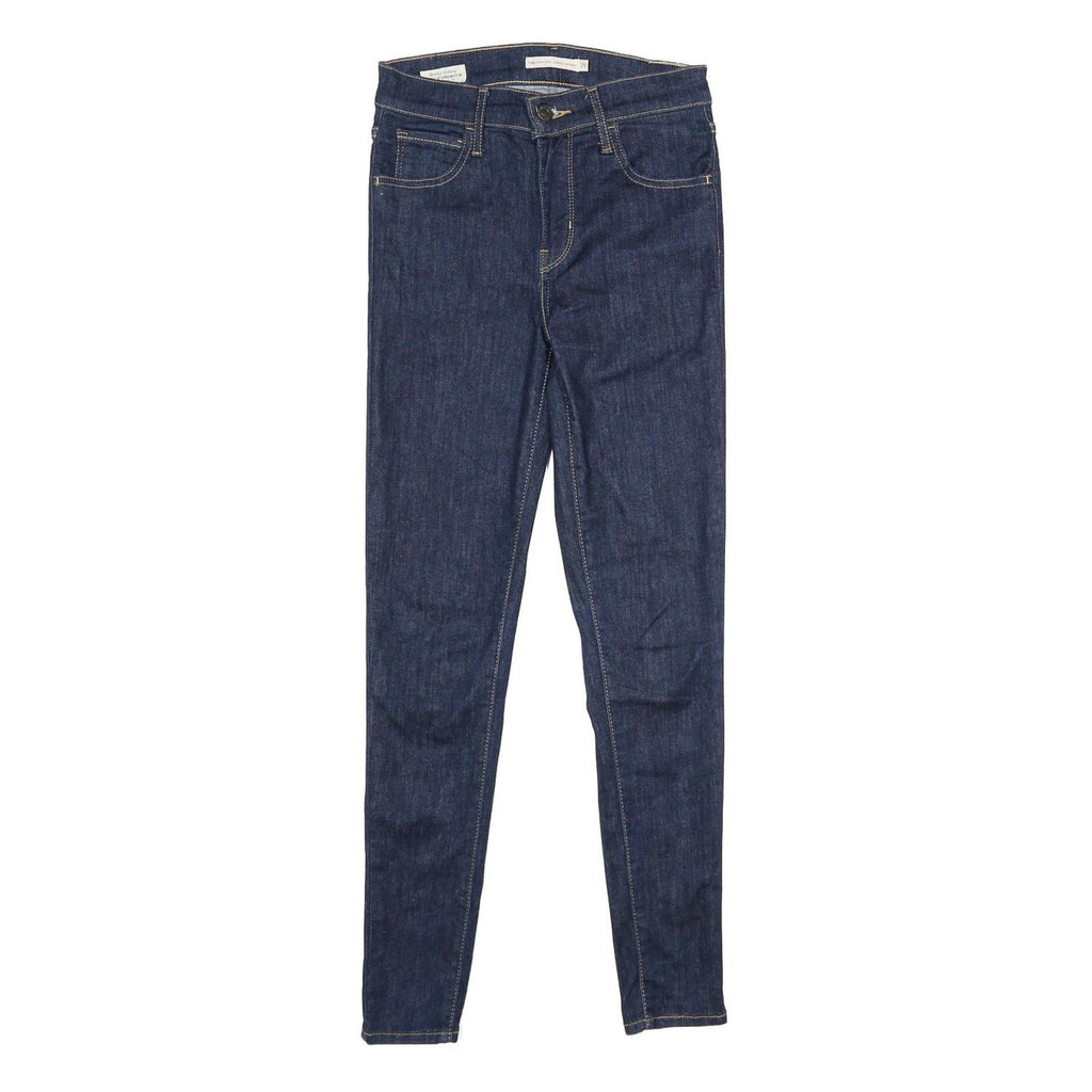 LEVI'S 720 High Rise Super Skinny Womens Jeans Blue Slim Skinny Denim Raw W25