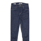 LEVI'S 720 High Rise Super Skinny Womens Jeans Blue Slim Skinny Denim Raw W25