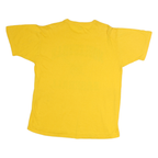 RUSSELL ATHLETIC Mens Yellow Noblesville Baseball Graphic T-Shirt M Crew Neck