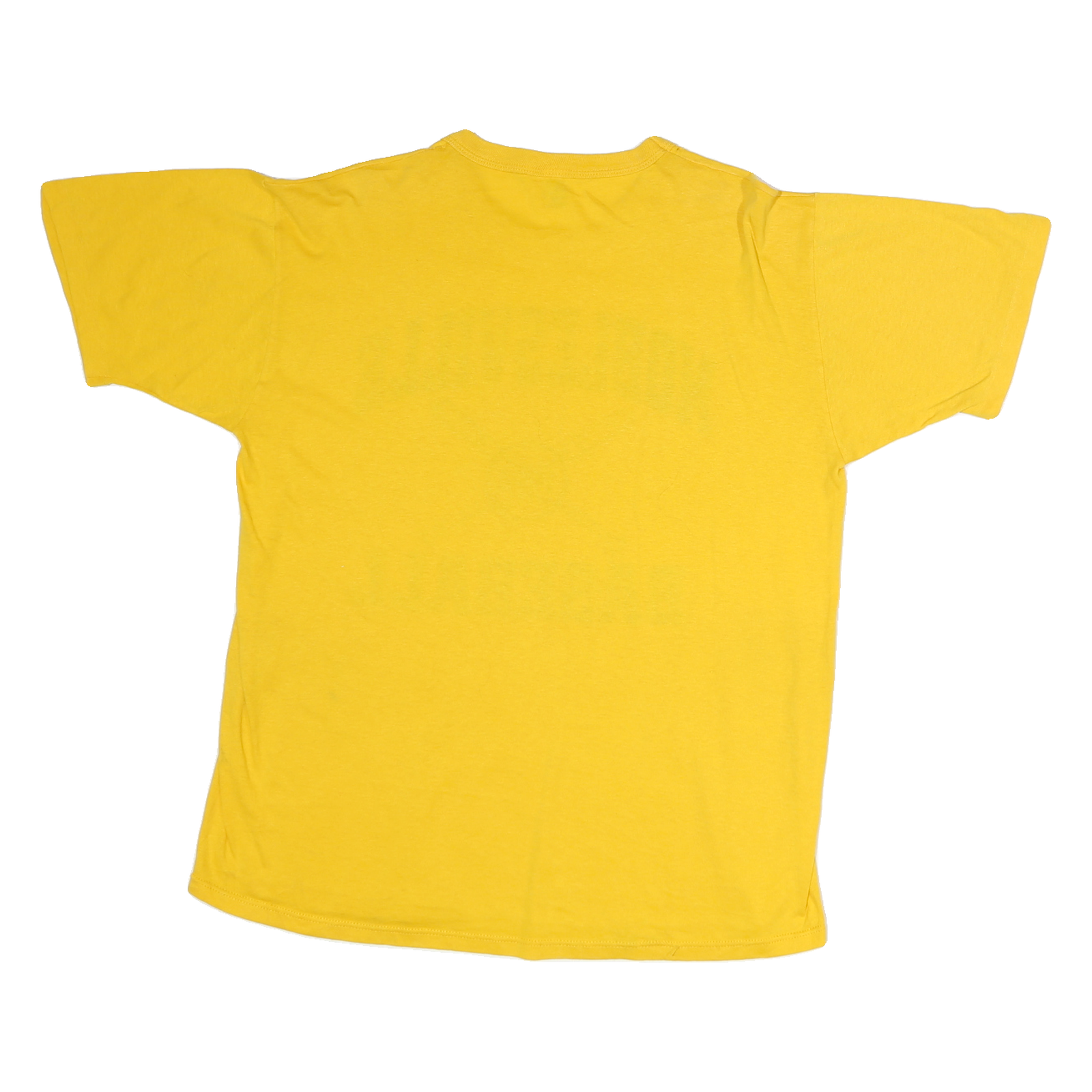 RUSSELL ATHLETIC Mens Yellow Noblesville Baseball Graphic T-Shirt M Crew Neck