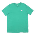 NIKE Mens Green Crew Neck Short Sleeve T-Shirt L Cotton Sport Casual
