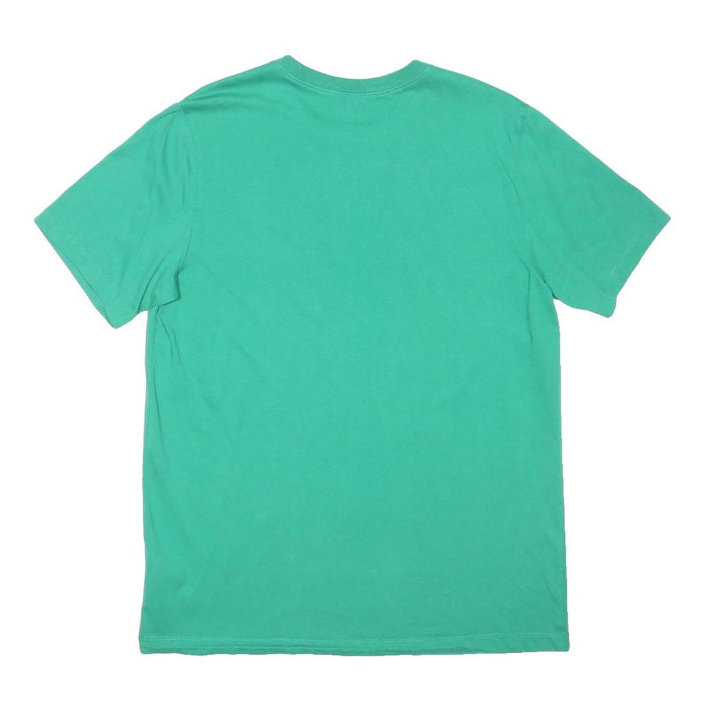 NIKE Mens Green Crew Neck Short Sleeve T-Shirt L Cotton Sport Casual