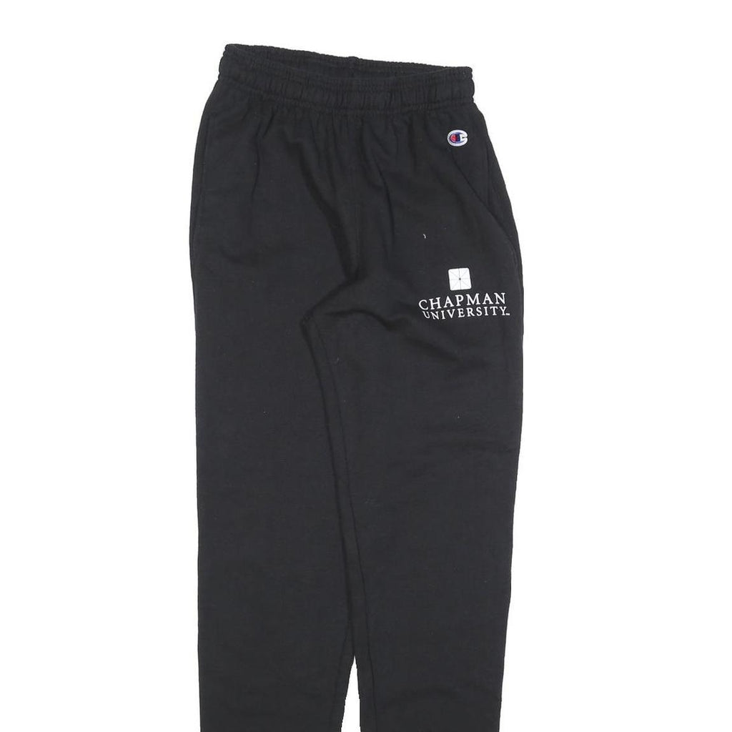 CHAMPION Womens Joggers Black XS W22 L32 Cotton Blend Regular Tapered Drawstring