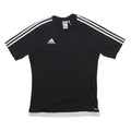 ADIDAS Mens Black & White Graphic T-Shirt S Short Sleeve Crew Neck Sportswear
