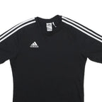 ADIDAS Mens Black & White Graphic T-Shirt S Short Sleeve Crew Neck Sportswear