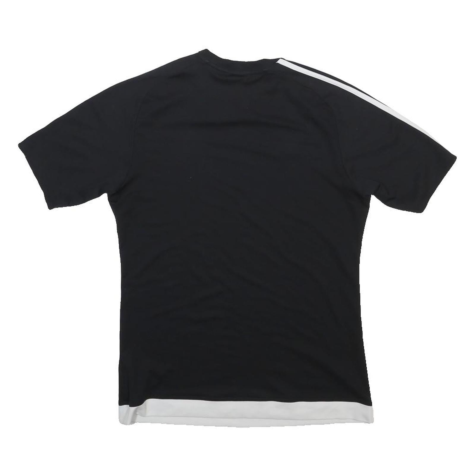 ADIDAS Mens Black & White Graphic T-Shirt S Short Sleeve Crew Neck Sportswear