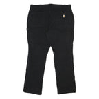 CARHARTT Womens Cotton Black Relaxed Straight Trousers W40 L31 Workwear Utility