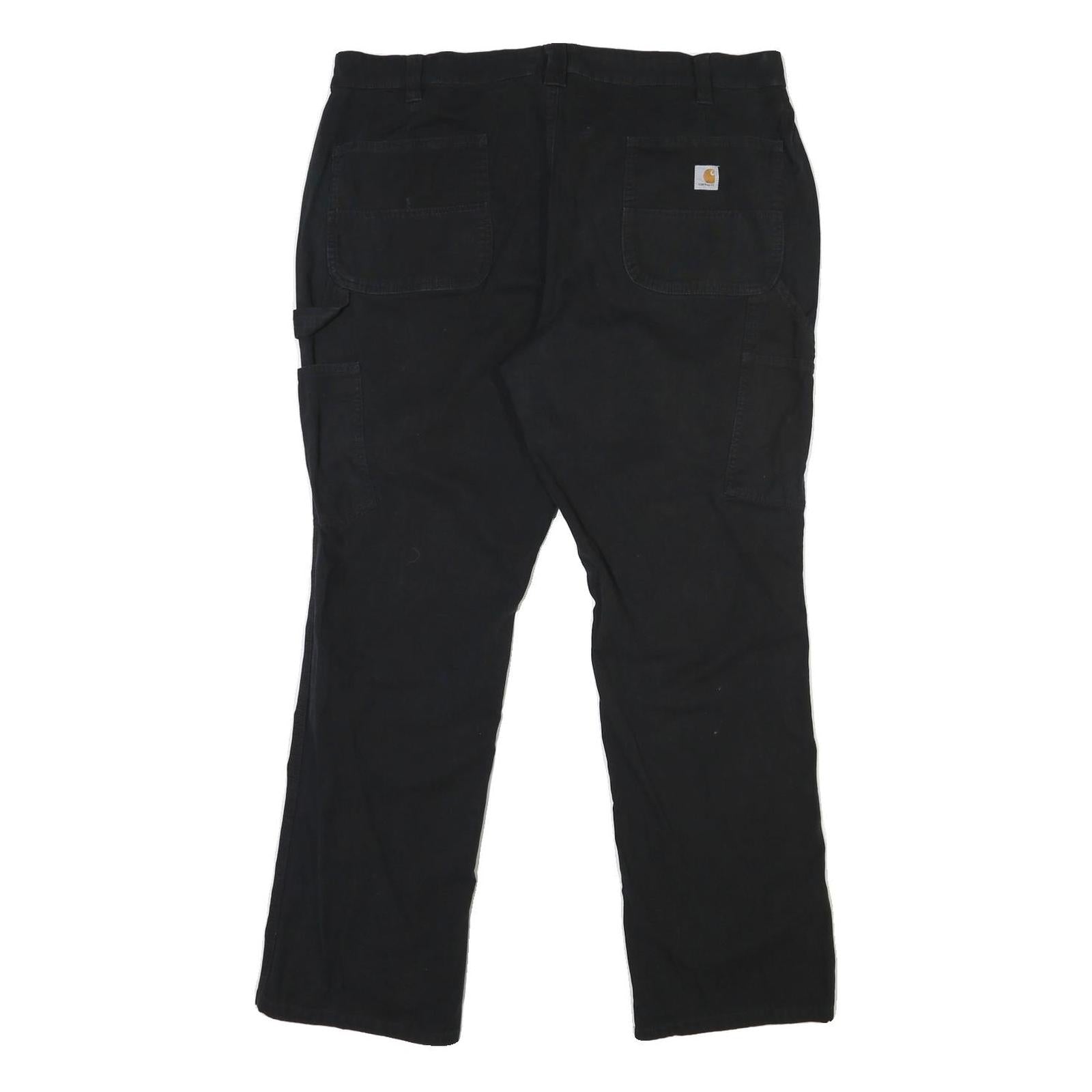 CARHARTT Womens Cotton Black Relaxed Straight Trousers W40 L31 Workwear Utility