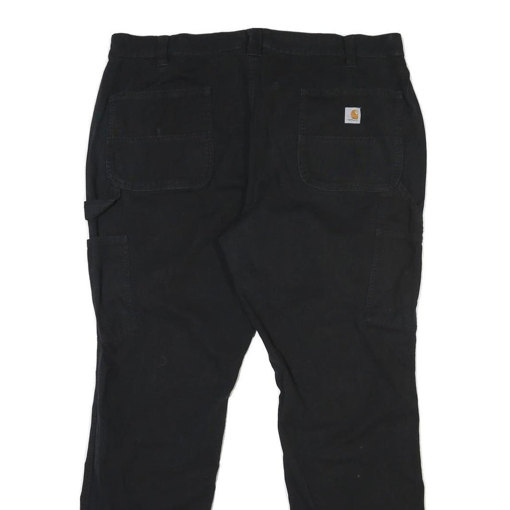 CARHARTT Womens Cotton Black Relaxed Straight Trousers W40 L31 Workwear Utility