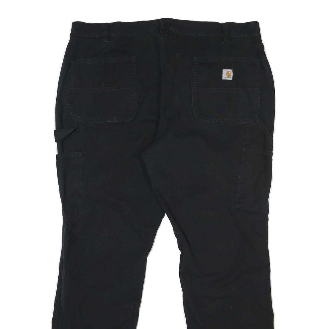 CARHARTT Womens Cotton Black Relaxed Straight Trousers W40 L31 Workwear Utility